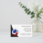 Carte De Visite Cool Moderne Handyman Construction (Debout devant)