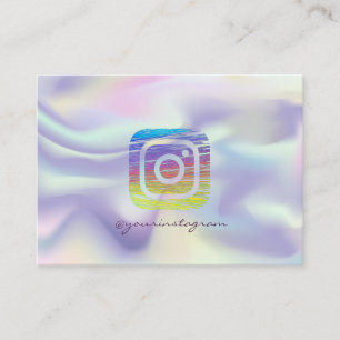 Carte De Visite Cool Moderne Holographique Instagram Social Media