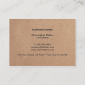 Carte De Visite Cool moderne Kraft papier gris blanc géométrique (Dos)