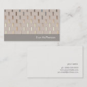 Carte De Visite Cool moderne or et Tan Zen Motif (Devant / Derrière)