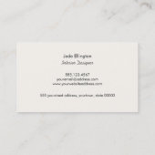 Carte De Visite Cool moderne rose chaud Abstrait géométrique (Dos)