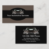 Carte De Visite Cool Moderne Services Automobile (Devant / Derrière)