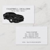 Carte De Visite Cool Moderne Sports Concessionnaire de voiture (Devant / Derrière)