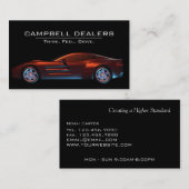Carte De Visite Cool Moderne Sports Concessionnaire de voiture (Devant / Derrière)