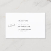 Carte De Visite Cool Monogram Moderne Professionnel Smart tendance (Dos)
