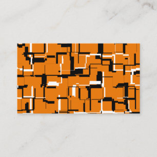 Carte De Visite COOL orange noir blanc
