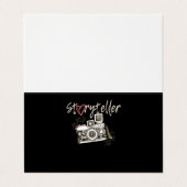 Carte De Visite Cool photographe photographique de Storyteller (Extérieur déplié)