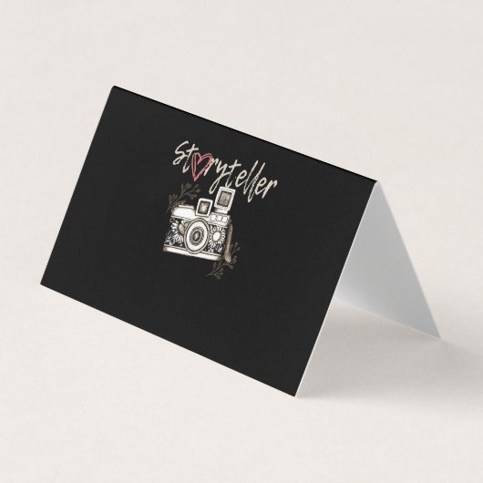 Carte De Visite Cool photographe photographique de Storyteller (Devant)