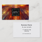 Carte De Visite Cool professionnel moderne Art Abstrait (Devant / Derrière)