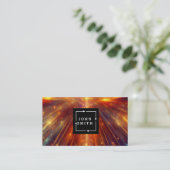 Carte De Visite Cool professionnel moderne Art Abstrait (Debout devant)