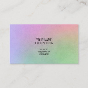Carte De Visite Cool Rainbow Design Imprimer Personnalisé