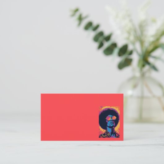 Carte de visite cool/rétro (Debout devant)