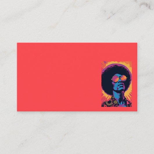 Carte de visite cool/rétro (Devant)