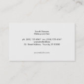 Carte De Visite Cool Retro Abstrait Gold Maquillage Artiste Cool S (Dos)