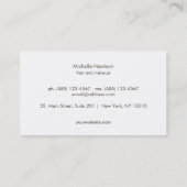 Carte De Visite Cool Retro FAUX Rose Gold Sequin Monogramme (Dos)