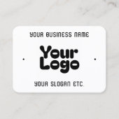 Carte De Visite Cool rétro-moderne | Blanc et noir (Devant)