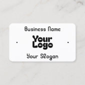 Carte De Visite Cool rétro-moderne | Blanc et noir (Devant)