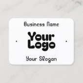 Carte De Visite Cool rétro-moderne | Blanc et noir (Devant)