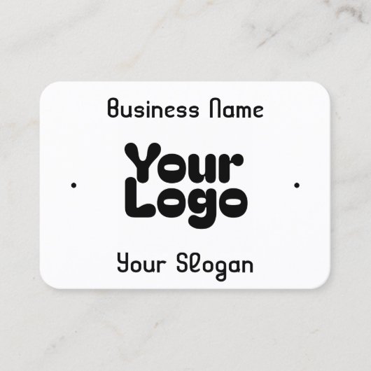 Carte De Visite Cool rétro-moderne | Blanc et noir (Devant)