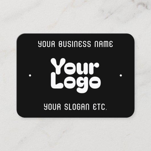 Carte De Visite Cool rétro-moderne | Noir et blanc (Devant)