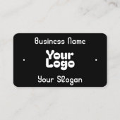 Carte De Visite Cool rétro-moderne | Noir et blanc (Devant)