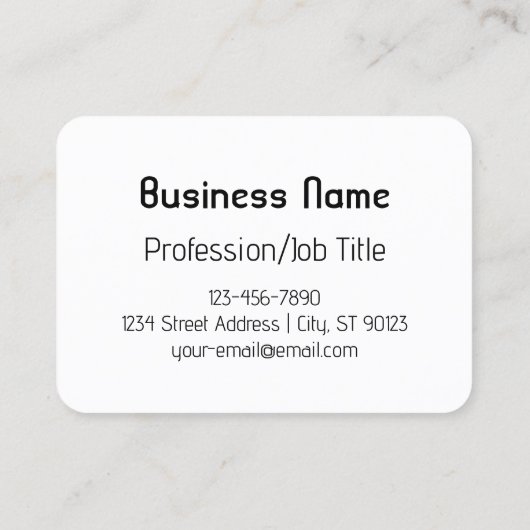 Carte De Visite Cool rétro-moderne | Noir et blanc (Dos)