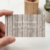 Carte De Visite Cool Rustique Pays Bois Look Texture