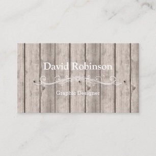 Carte De Visite Cool Rustique Pays Bois Look Texture