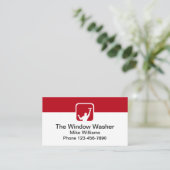 Carte De Visite Cool Simple moderne lave-fenêtre (Debout devant)