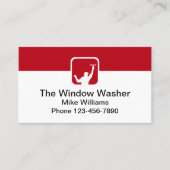 Carte De Visite Cool Simple moderne lave-fenêtre (Devant)