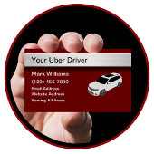 Carte De Visite Cool simple Uber Driver Ride Hailing
