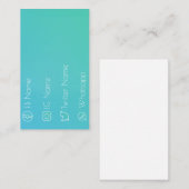 Carte De Visite Cool social de réseau ! (Devant / Derrière)