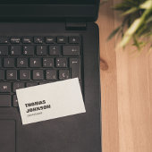 Carte De Visite Cool Stylish Brown Paper Textant Consultant