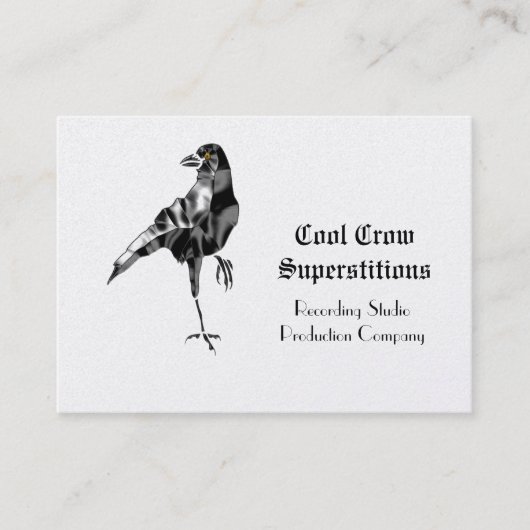 Carte De Visite Cool superstitieux de Black Crow (Devant)