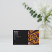 Carte De Visite Cool Twilight Art Abstrait fin fractal (Debout devant)