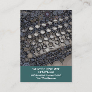 Carte De Visite Cool Vintage machine à écrire Design moderne Pop A