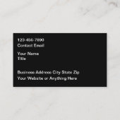 Carte De Visite Coolest 8 Ball Billiards Business Cards (Dos)