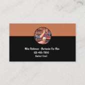 Carte De Visite Coolest Bartender For Hire Theme (Devant)