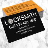 Carte De Visite Coolest Locksmith Service Modern Business Cards
