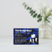 Carte De Visite Coolest Rock Band Grunge Style (Debout devant)