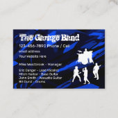 Carte De Visite Coolest Rock Band Grunge Style (Devant)