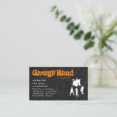 Carte De Visite Coolest Rock Garage Band Musician (Debout devant)