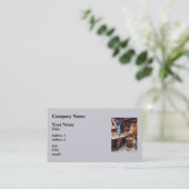 Carte De Visite Cooper Shop (Debout devant)