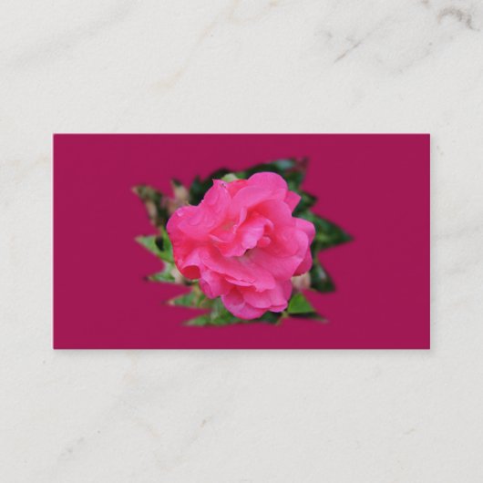 carte de visite coopération, rose rose (Devant)
