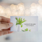 Carte De Visite Coordinateur d'événement chic Fleur de planificati