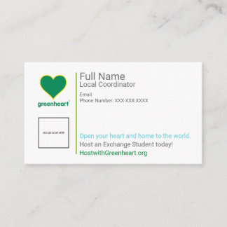 Carte de visite - Coordinateur local