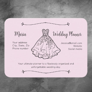 Carte De Visite Coordonnateur de planificateur de mariage
