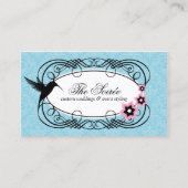 Carte De Visite Coordonnateur élégant d'événement de damassé (Devant)