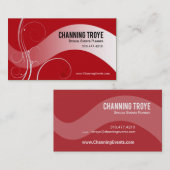 Carte De Visite Coordonnateur sinueux de planificateur (Devant / Derrière)