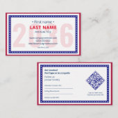 Carte De Visite Coordonnées de la campagne bilingue pour la sensib (Devant / Derrière)